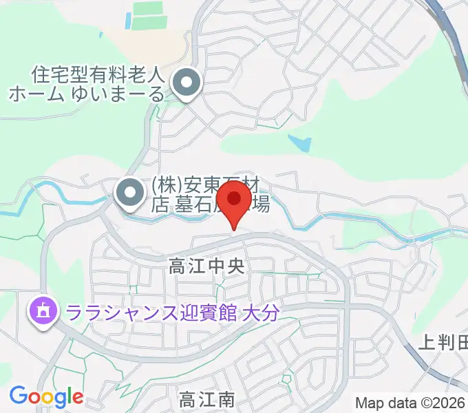 はやしだピアノアトリエの地図