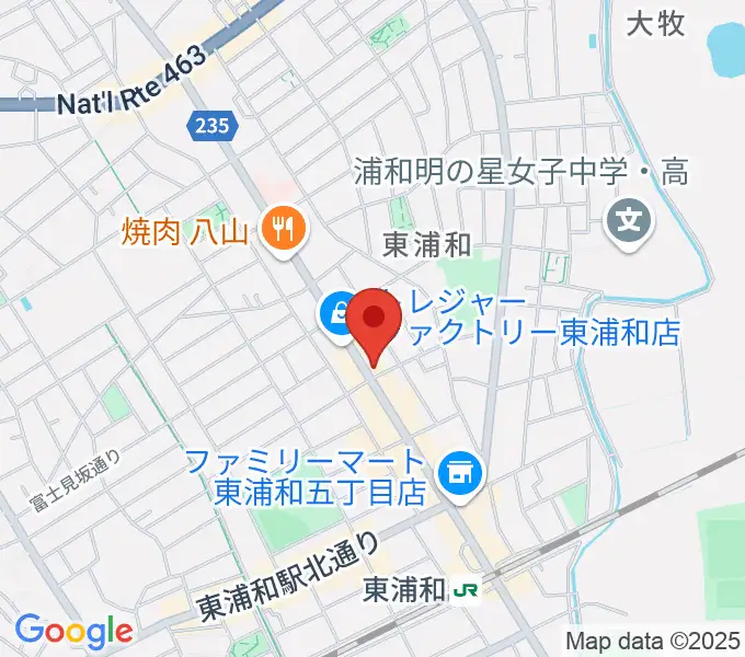 音楽教室Tutti Music東浦和教室の地図