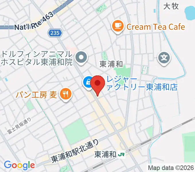 音楽教室Tutti Musicの地図