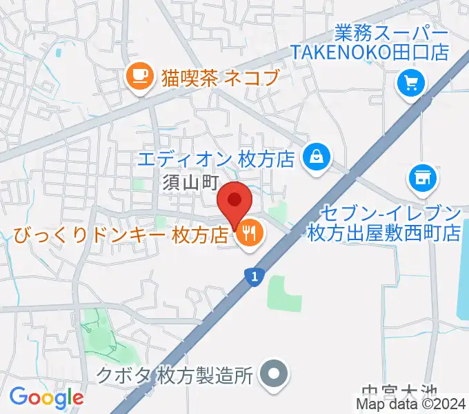 安井音楽教室の地図