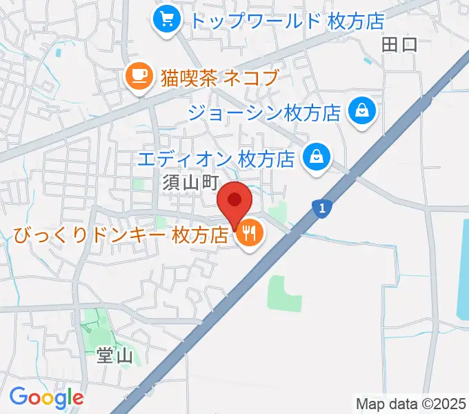 安井音楽教室の地図