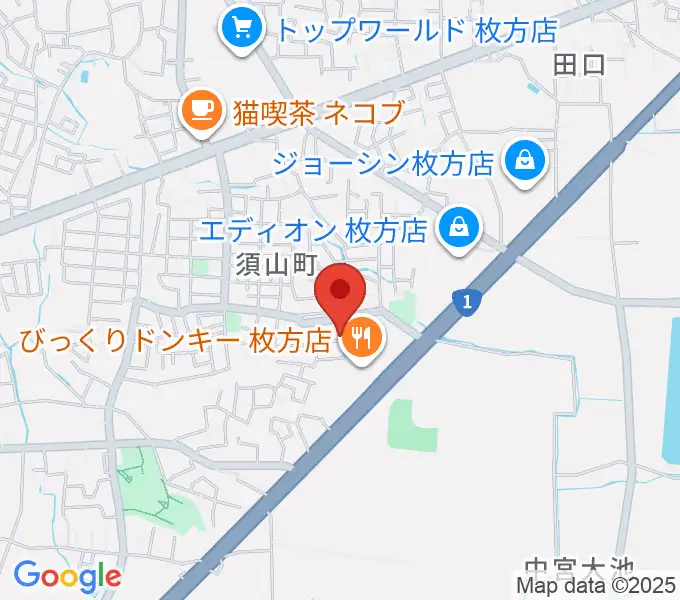 安井音楽教室の地図