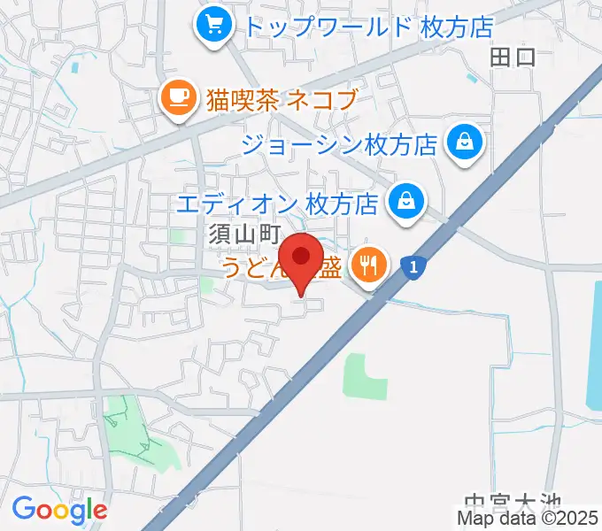 安井音楽教室の地図