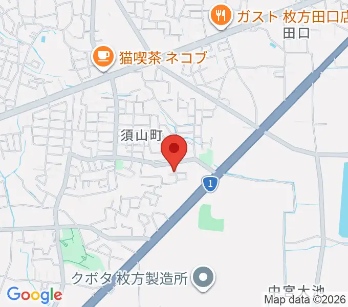 安井音楽教室の地図