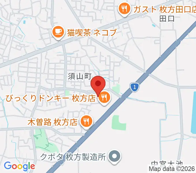 安井音楽教室の地図