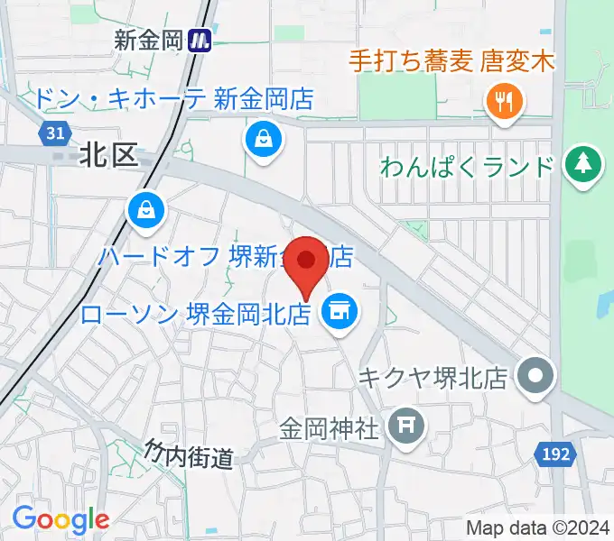 音楽教室ハーモニーの地図