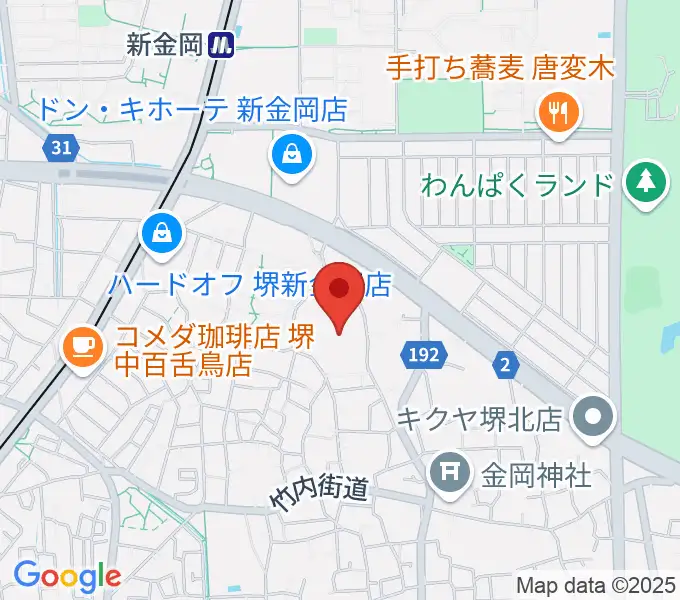 音楽教室ハーモニーの地図