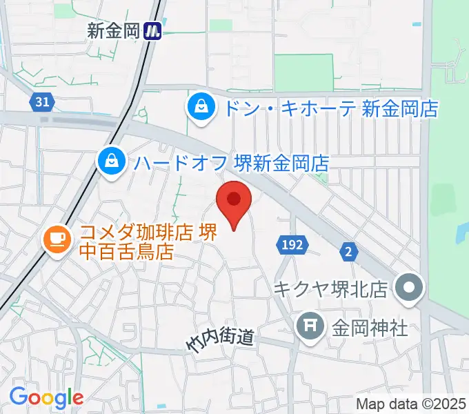 音楽教室ハーモニーの地図
