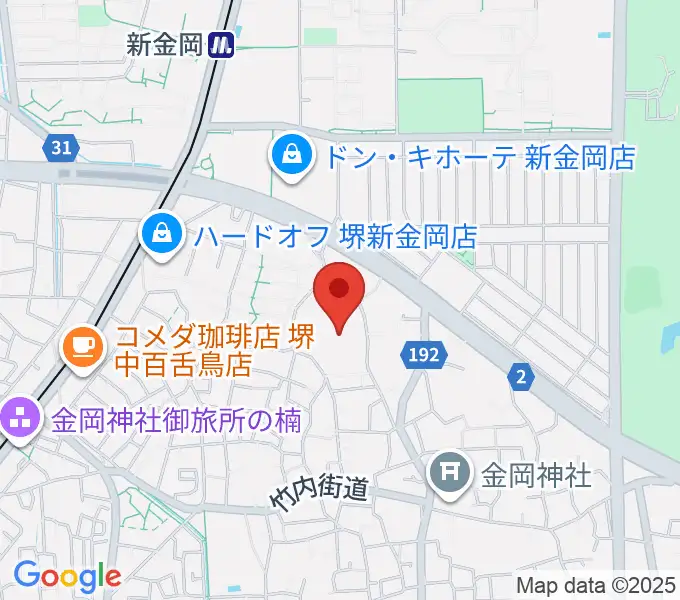 音楽教室ハーモニーの地図