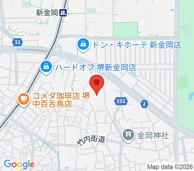 音楽教室ハーモニーの地図