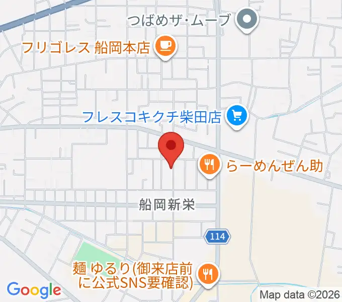 Megumi music schoolの地図