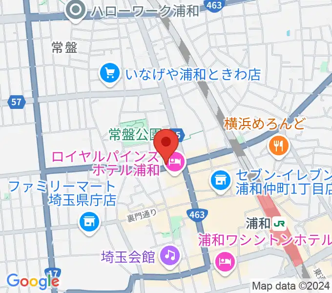 音楽教室ギターレ＆エアストの地図