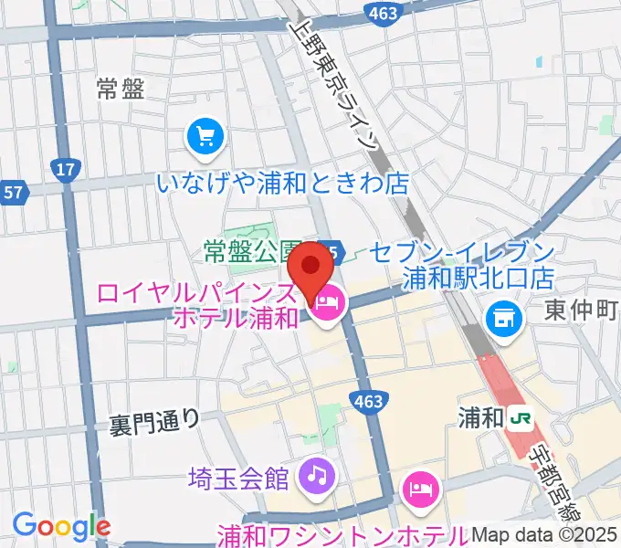 音楽教室ギターレ＆エアストの地図
