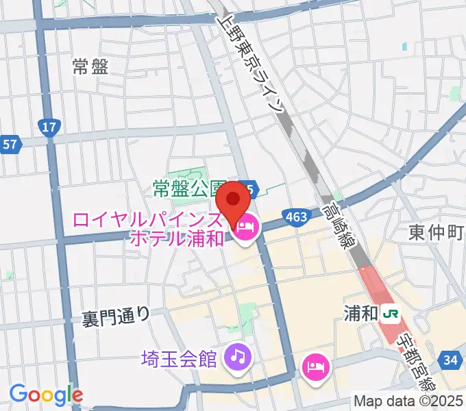 音楽教室ギターレ＆エアストの地図