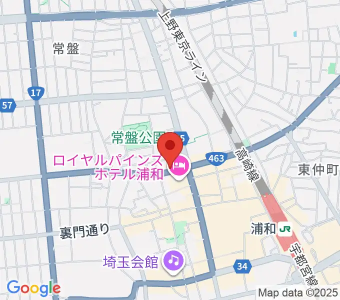 音楽教室ギターレ＆エアストの地図