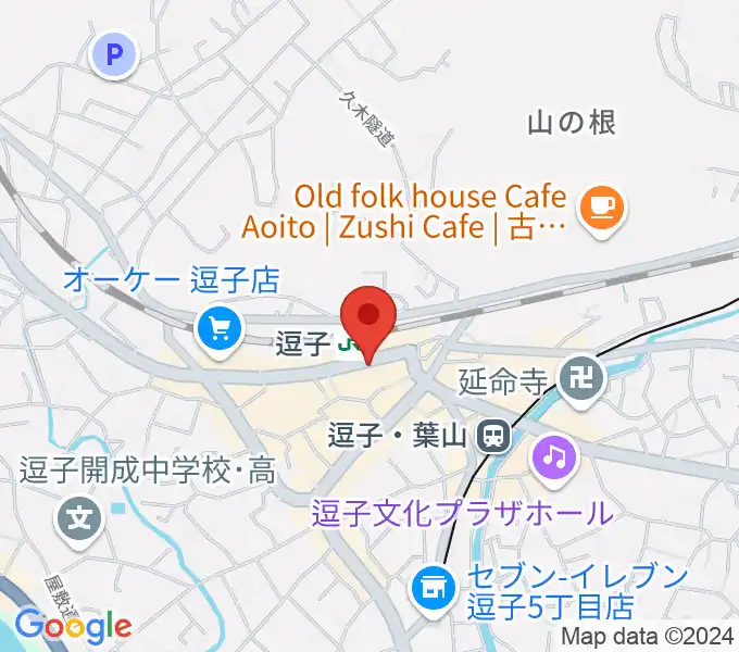 ファンデーク音楽院の地図