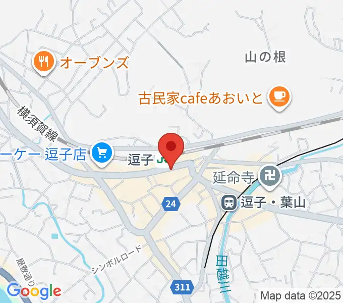 ファンデーク音楽院の地図