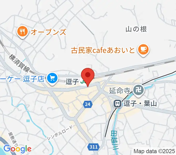 ファンデーク音楽院の地図
