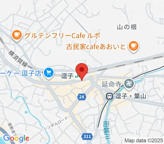 ファンデーク音楽院の地図