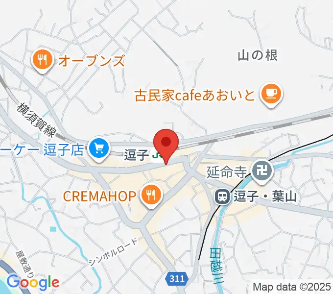 ファンデーク音楽院の地図