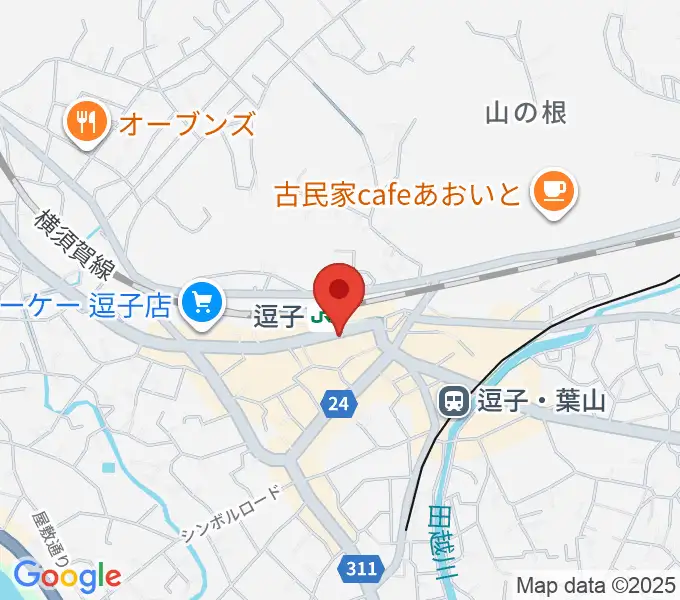 ファンデーク音楽院の地図