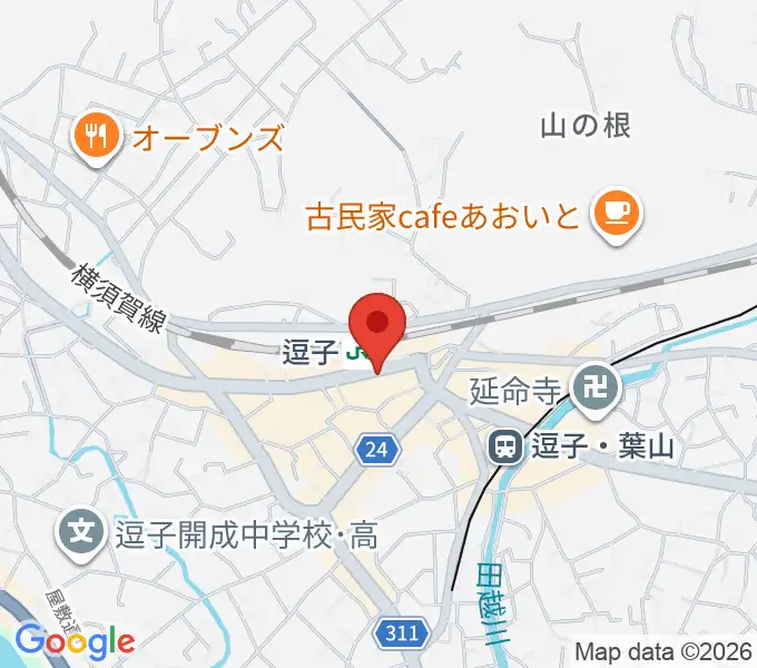 ファンデーク音楽院の地図