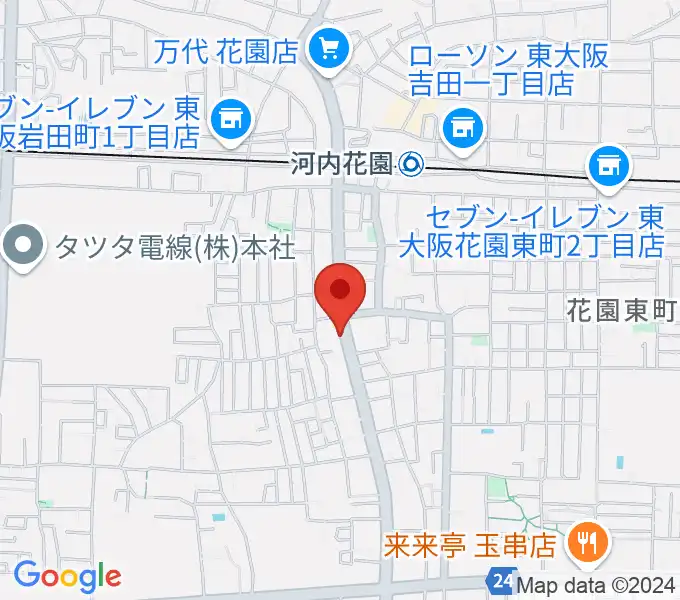 東大阪音楽学院の地図