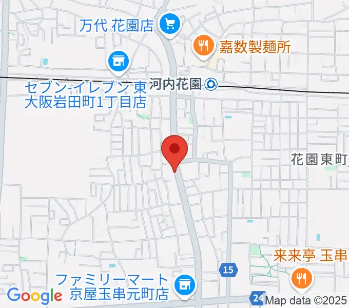 東大阪音楽学院の地図