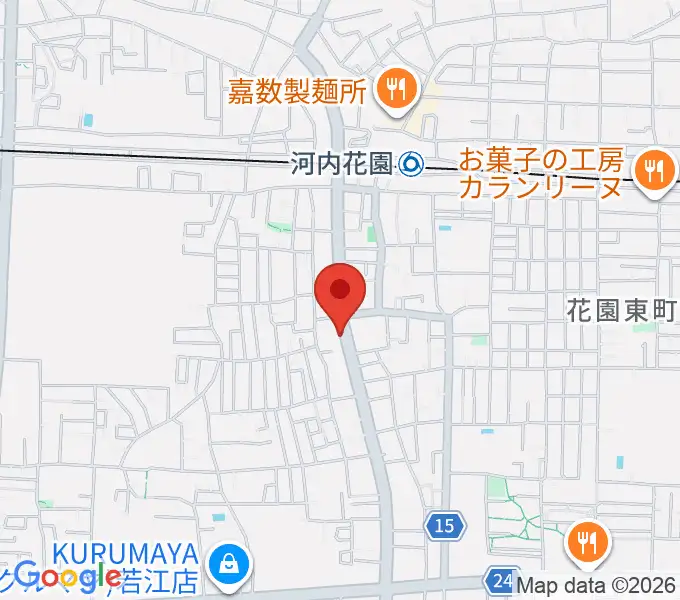 東大阪音楽学院の地図