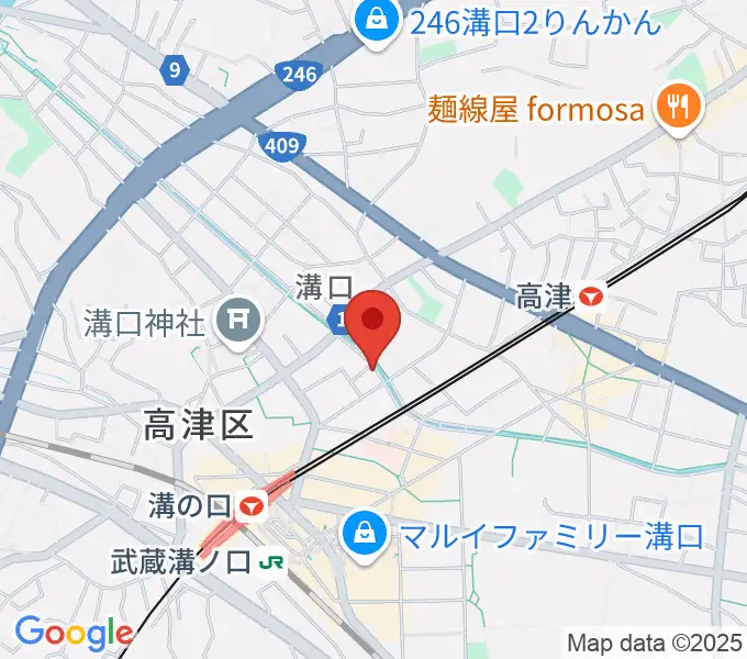 928ギター教室の地図