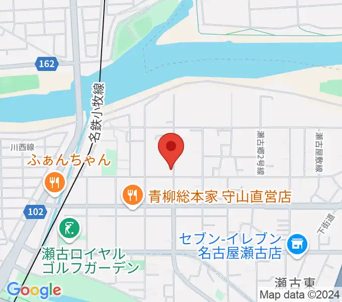 瀬古音楽センターの地図