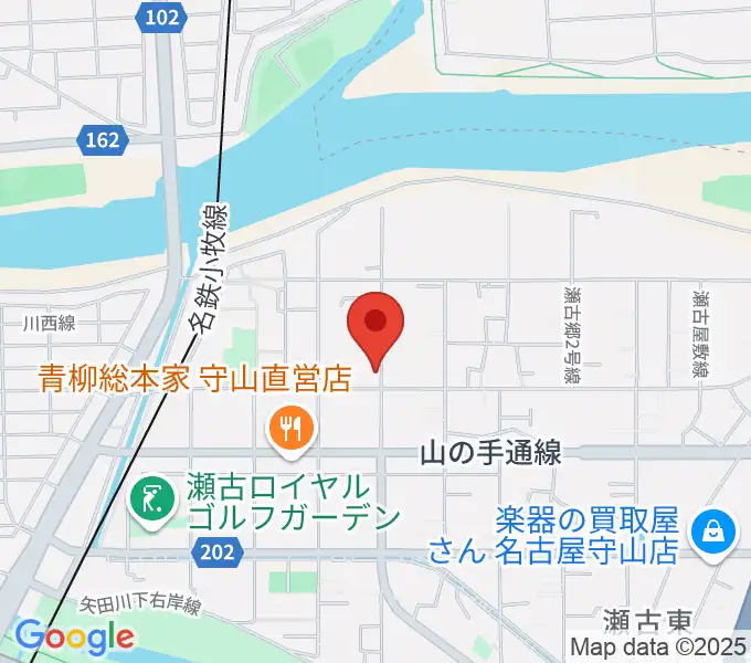 瀬古音楽センターの地図