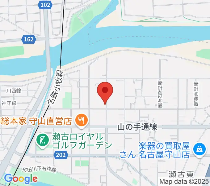 瀬古音楽センターの地図