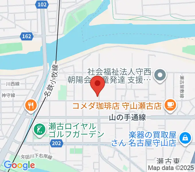瀬古音楽センターの地図