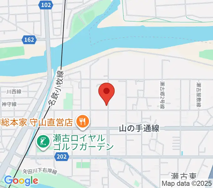 瀬古音楽センターの地図