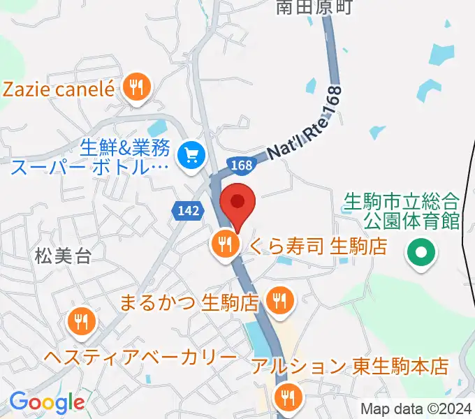 倭（しづ）の会音楽教室の地図