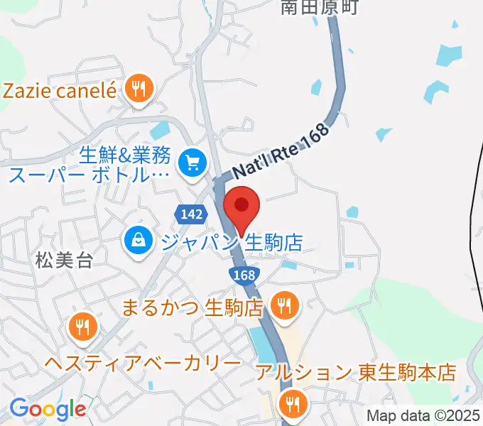 倭（しづ）の会音楽教室の地図
