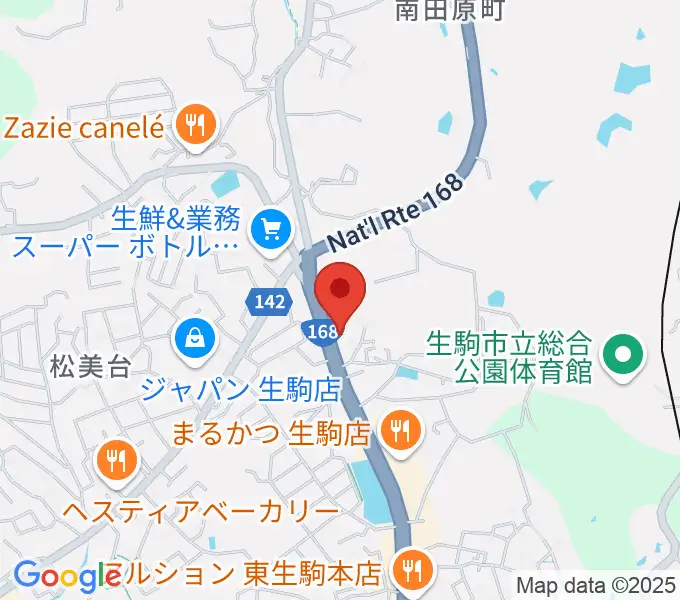 倭（しづ）の会音楽教室の地図
