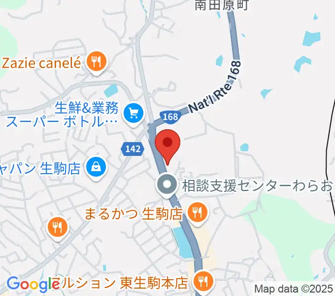 倭（しづ）の会音楽教室の地図
