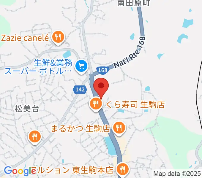 倭（しづ）の会音楽教室の地図