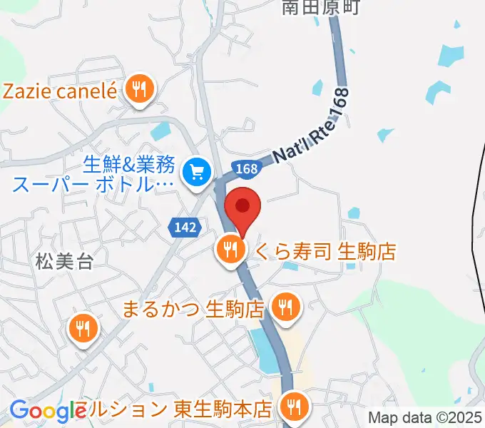 倭（しづ）の会音楽教室の地図