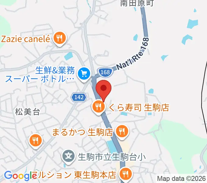 倭（しづ）の会音楽教室の地図