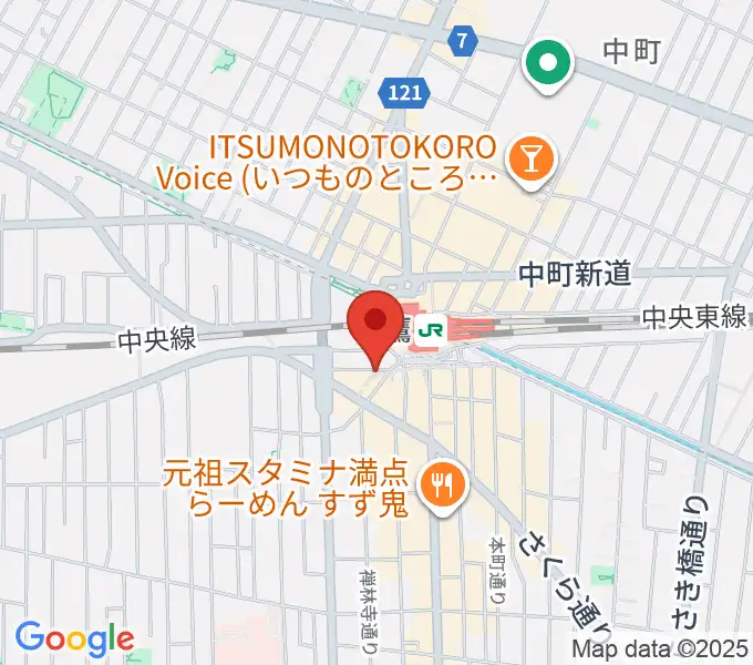 ヤマノミュージックサロン三鷹の地図