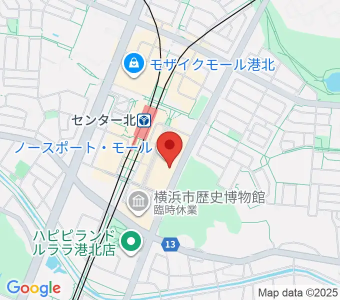 ヤマノミュージックサロンセンター北の地図