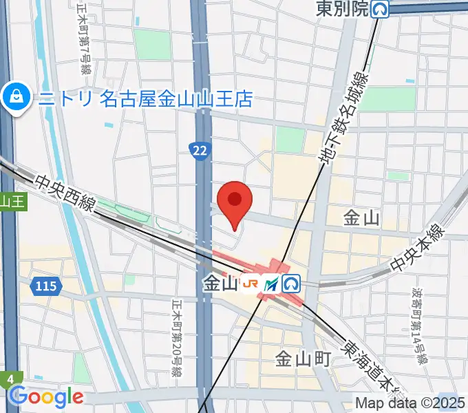 アズール・ギター教室の地図