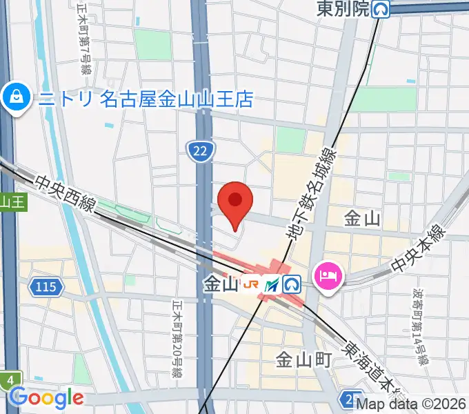 アズール・ギター教室の地図