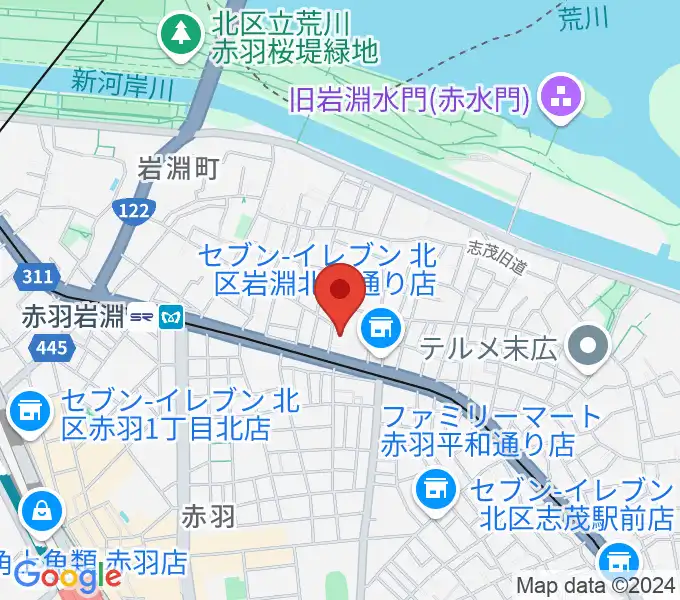 エコール・ド・ピアノの地図