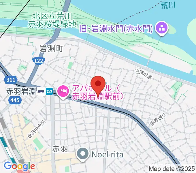 エコール・ド・ピアノの地図