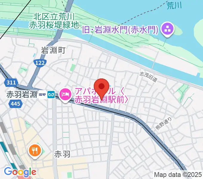 エコール・ド・ピアノの地図