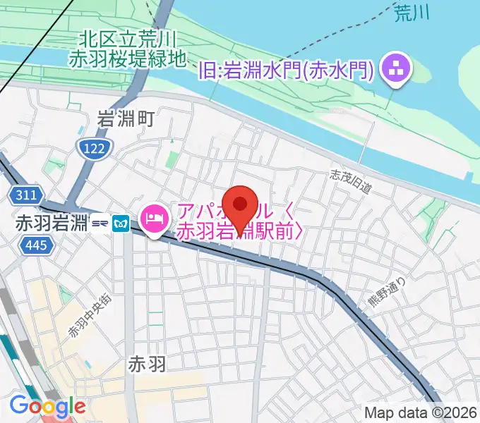 エコール・ド・ピアノの地図